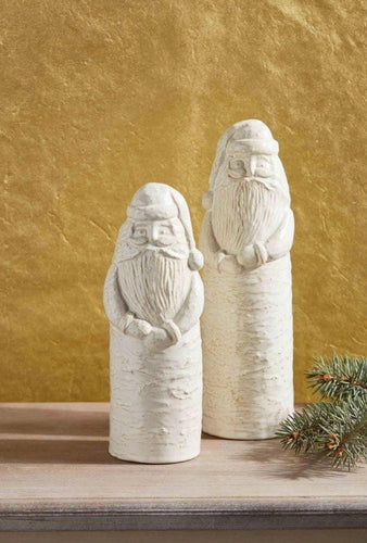 White Ceramic Santa Sitters