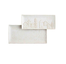 White Christmas Tray Set