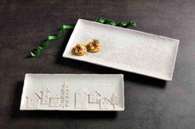 White Christmas Tray Set