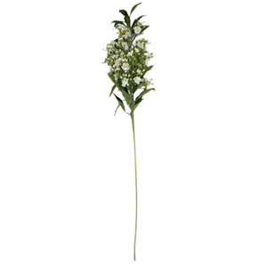 White Tea Tree Branch Faux Floral Stem Decor
