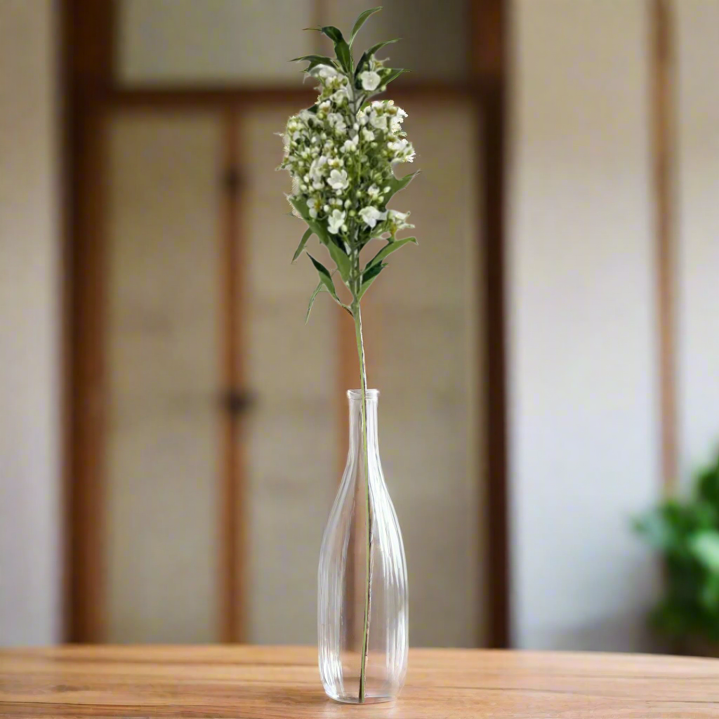 White Tea Tree Branch Faux Floral Stem Decor