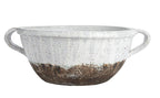White Terra Cotta Bowl with Handle
