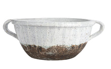White Terra Cotta Bowl with Handle
