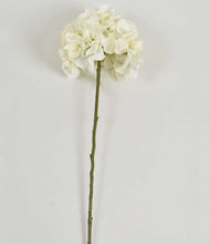 White Hydrangea - Single Stem Faux Flower Decor