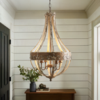 Wood-Pear-Shaped-Chandelier