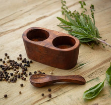 Wooden Spice Server & Spoon