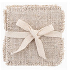 Linen Double Stitch Coasters