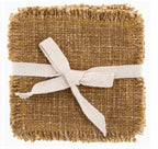 Linen Double Stitch Coasters