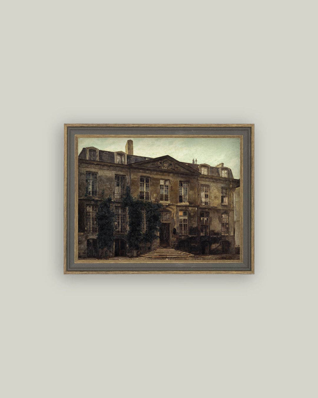 Haunted Mansion Framed Antique Art