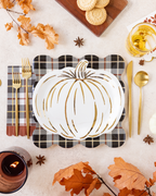 Cream Pumpkin Shaped Plate