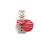 Stack Glass Jar Snowman Cocoa S/2
