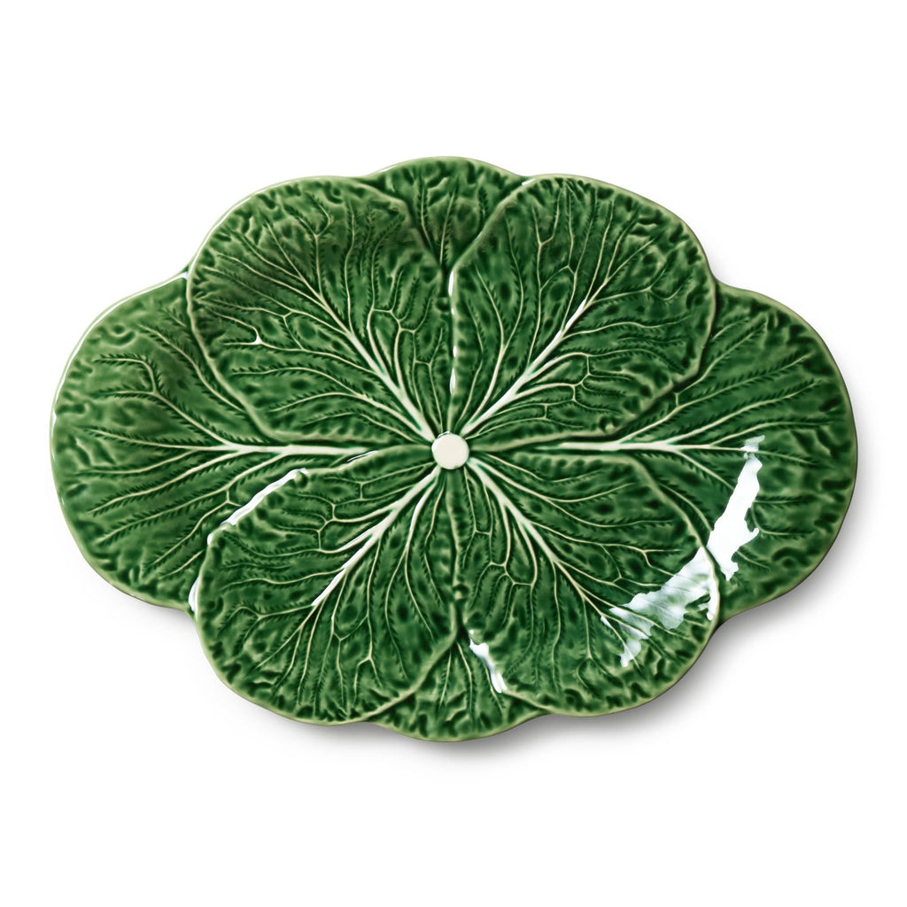 Le Jardin Cabbage Oval Platter 17in x 12.5in