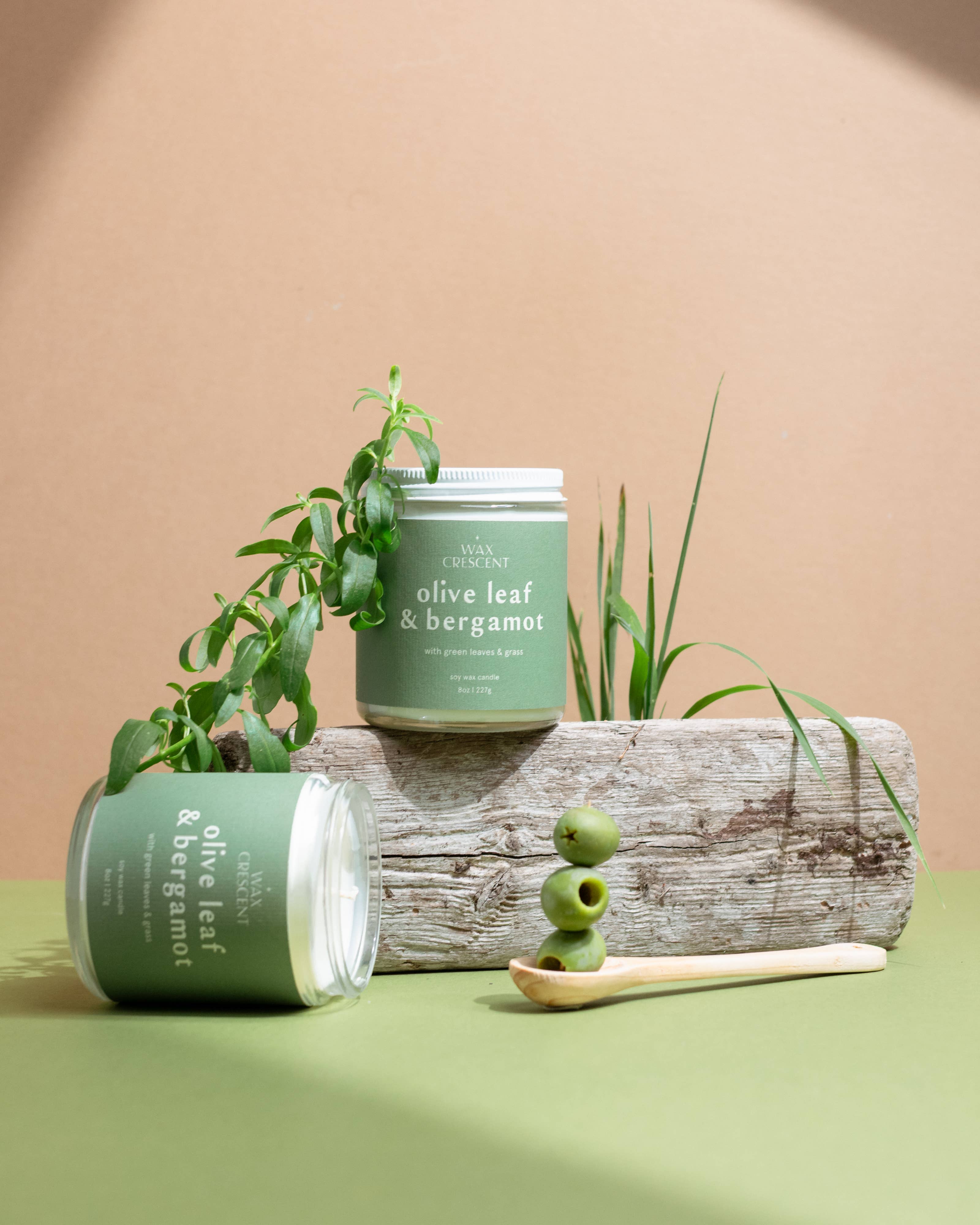 Olive Leaf & Bergamot Soy Wax Candle