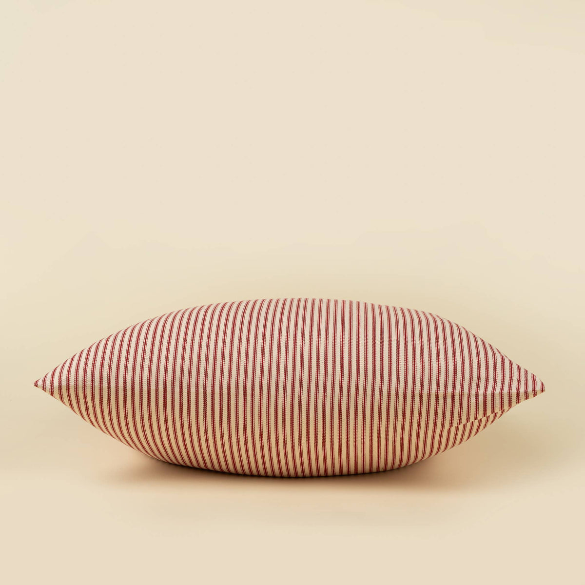 24x24 Red Ticking Pillow