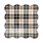 Black Fall Plaid 10" Plate