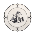 Halloween Scenes 9" Plate Set