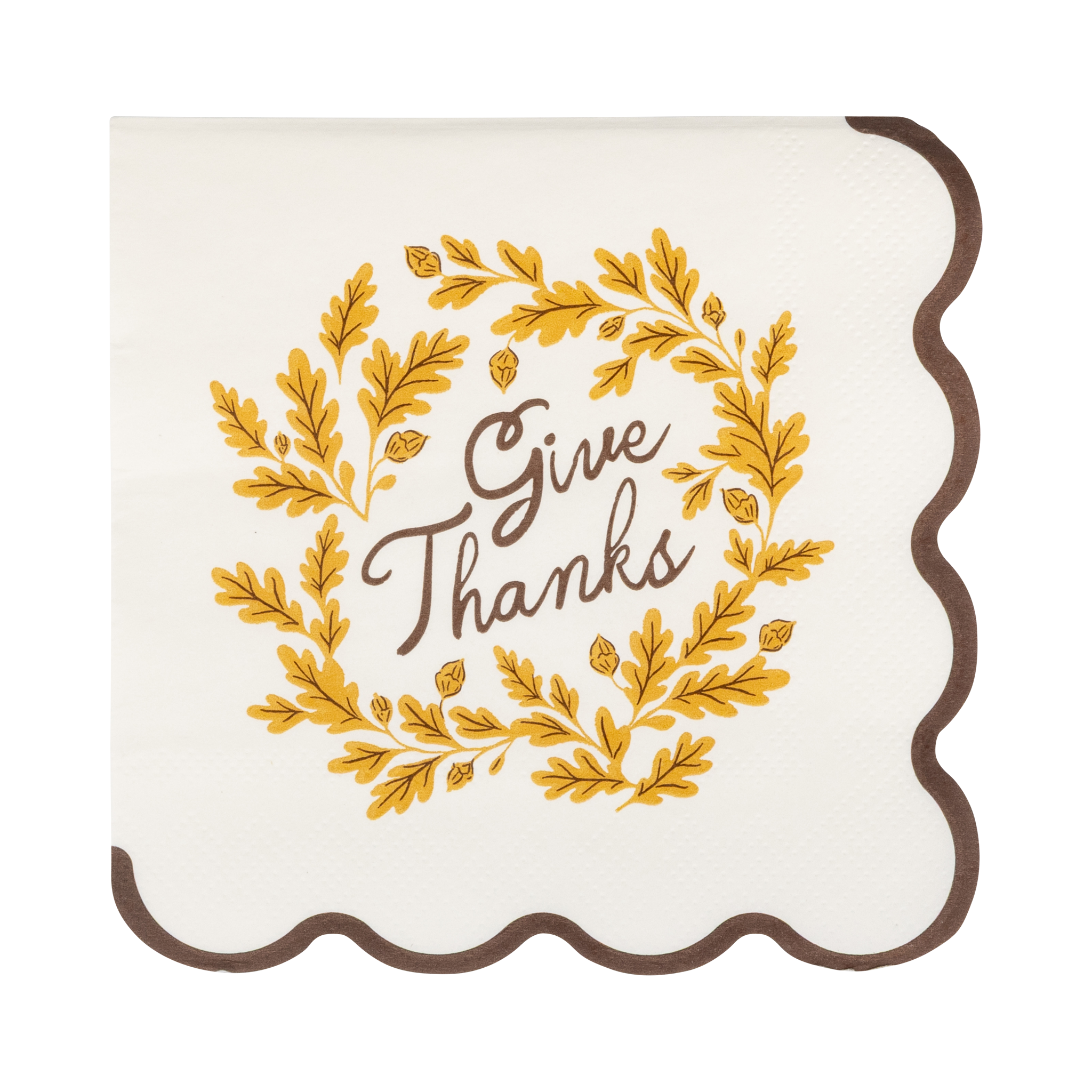 Give Thanks Cocktail Paper Napkins