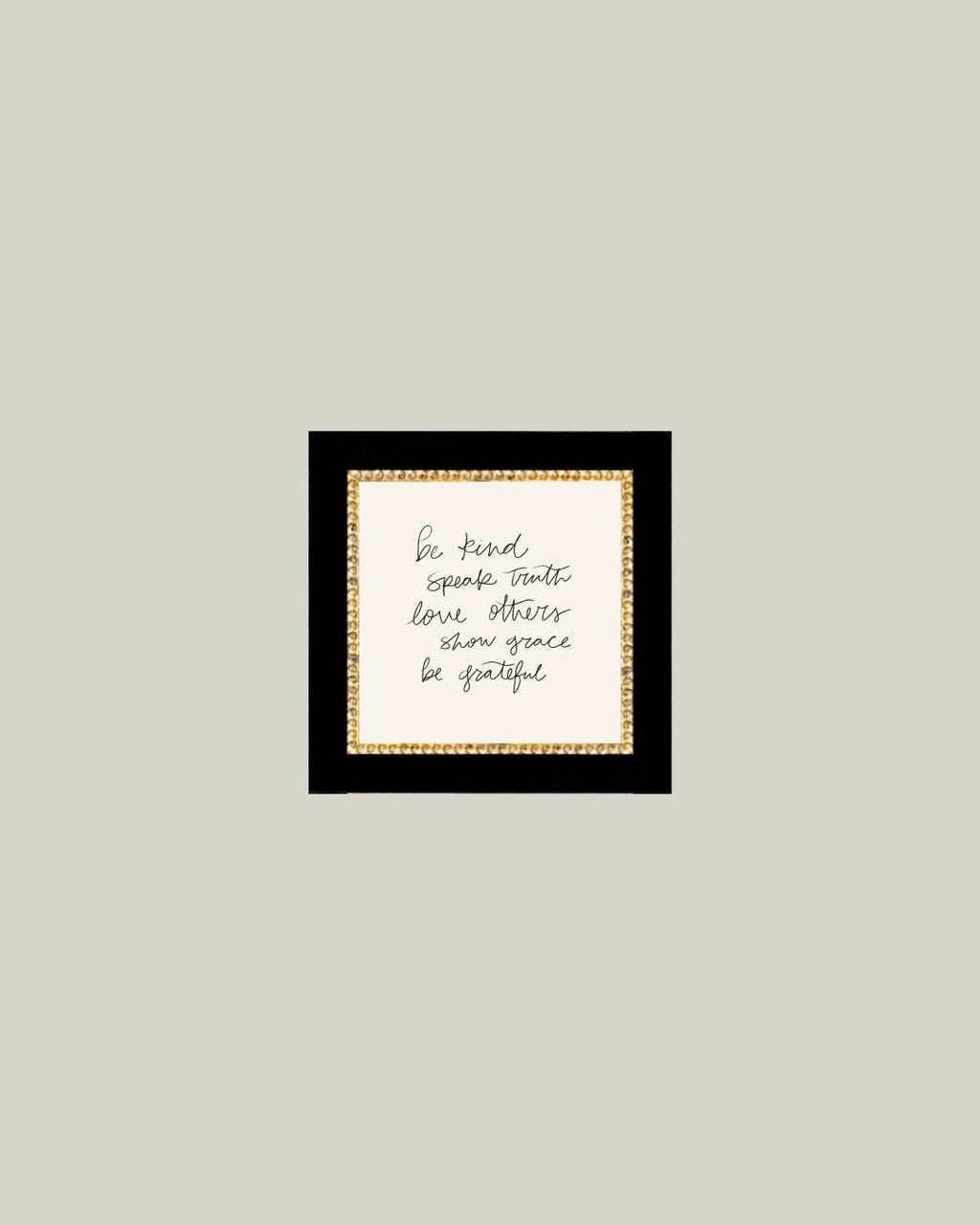 Be Kind Speak Truth Framed Antique Print