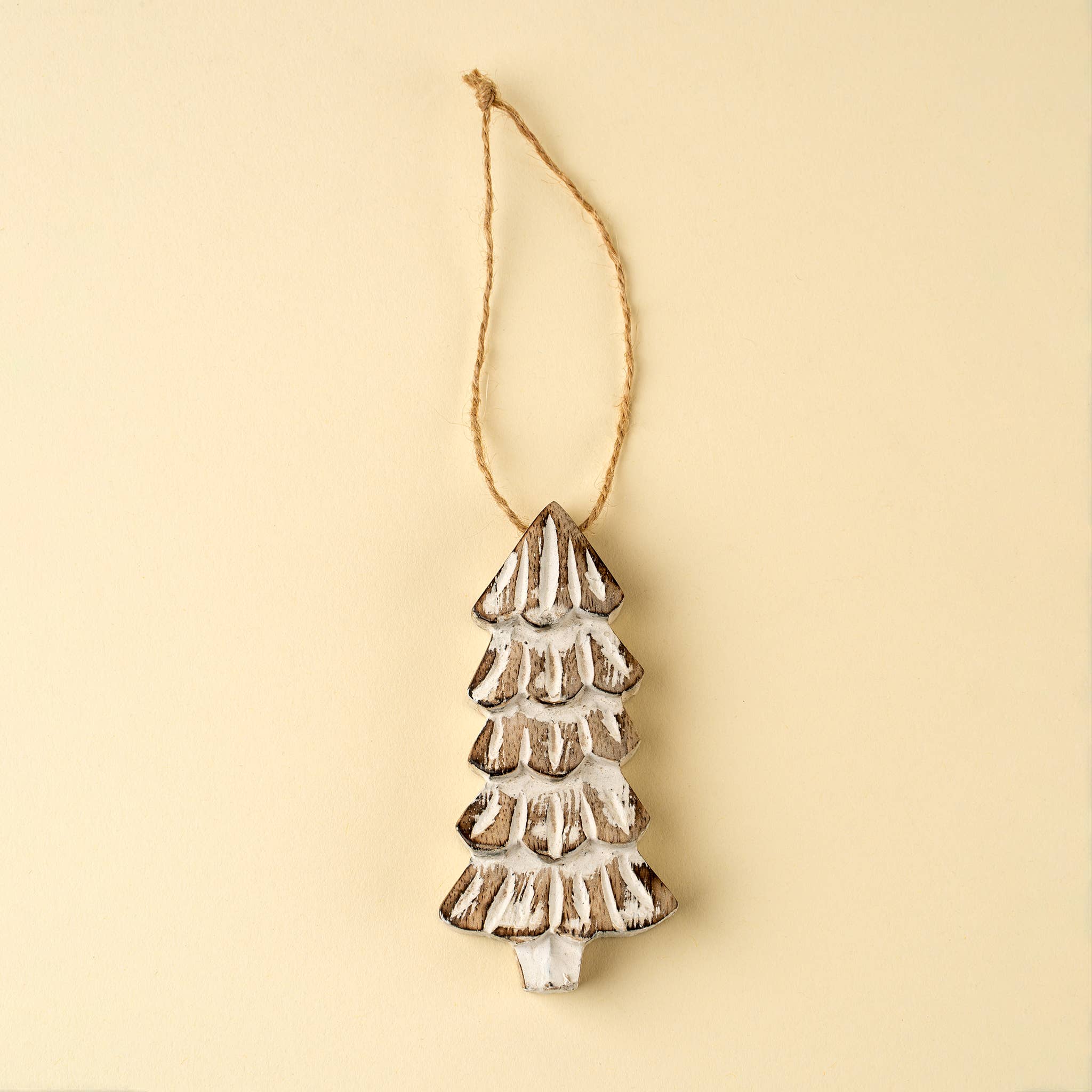 Rustic Pine Holiday Ornaments S/2