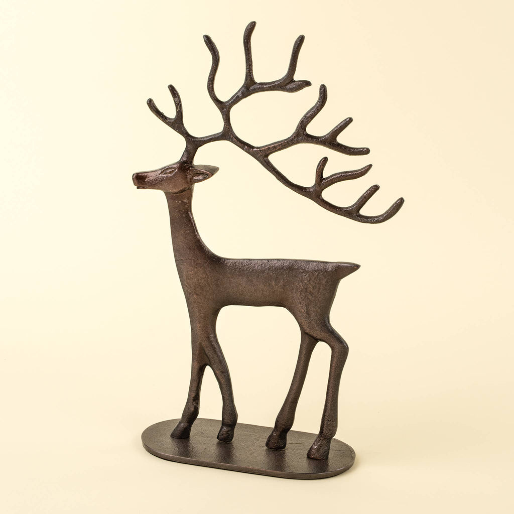 Bronze Reindeer Statue