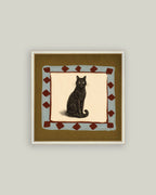 Watchful Black Cat
