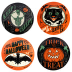 Scaredy Cat Halloween Canape Plate Rd. 6" asst.