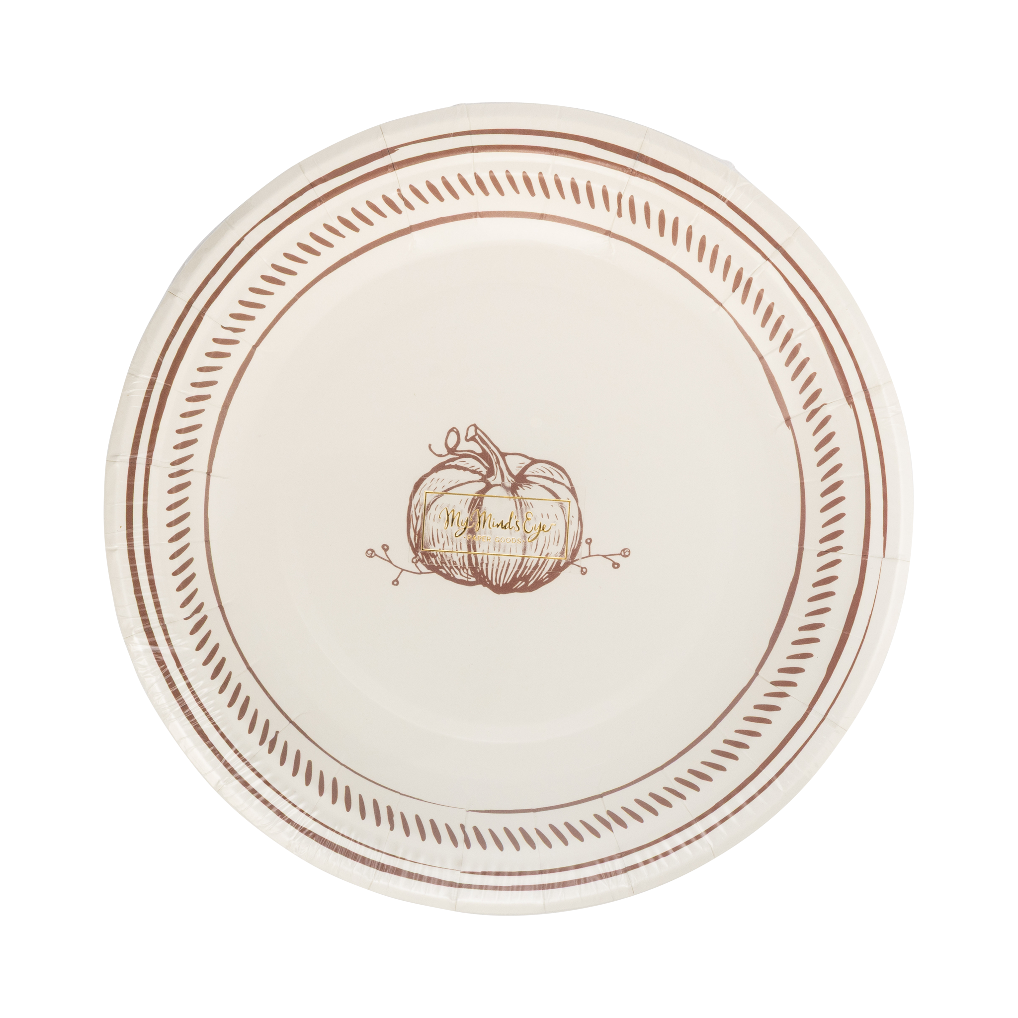 GTH1340 - Pumpkin Line Art Paper Plates