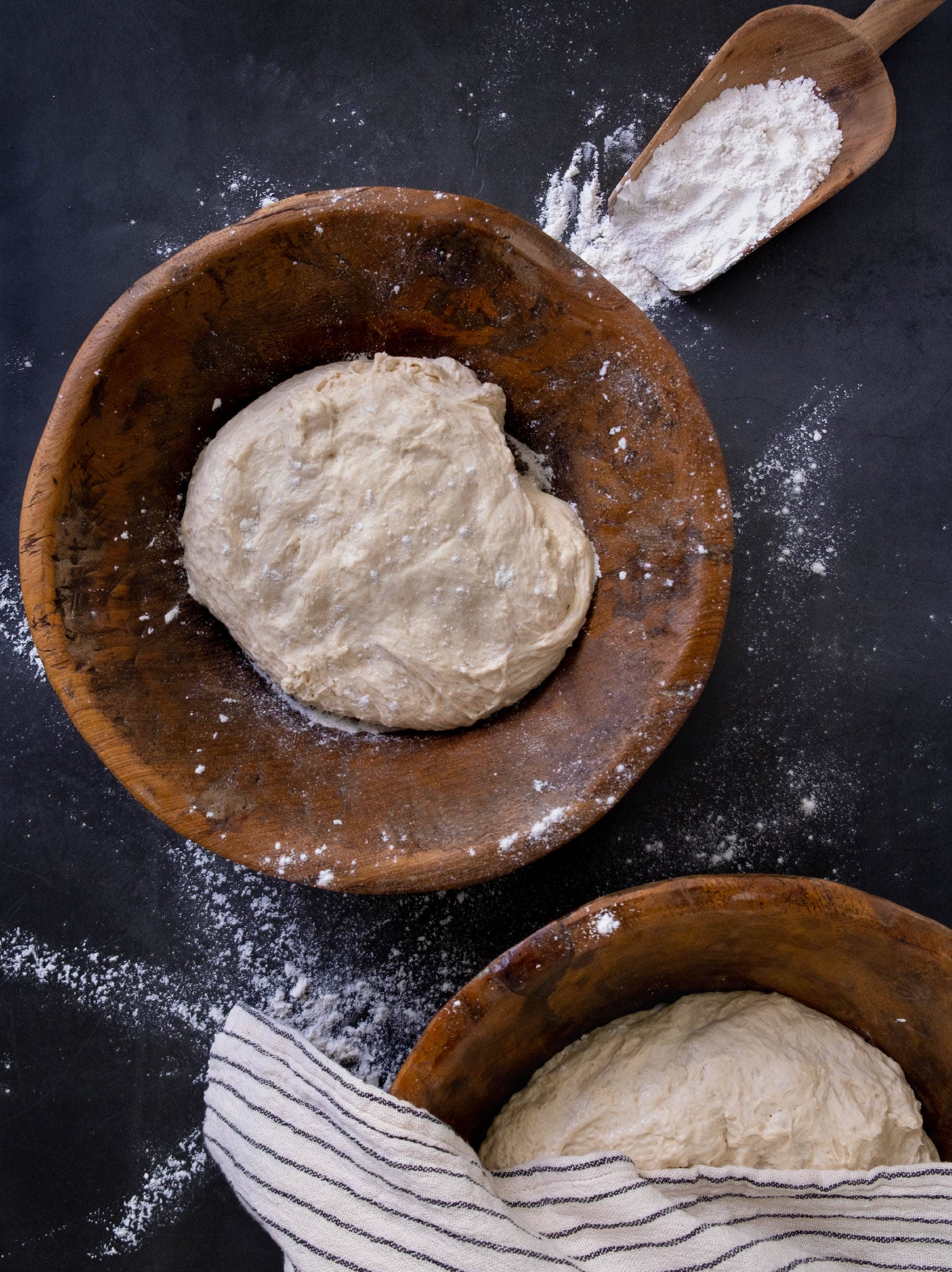 Found Dough Bowl Natural Med