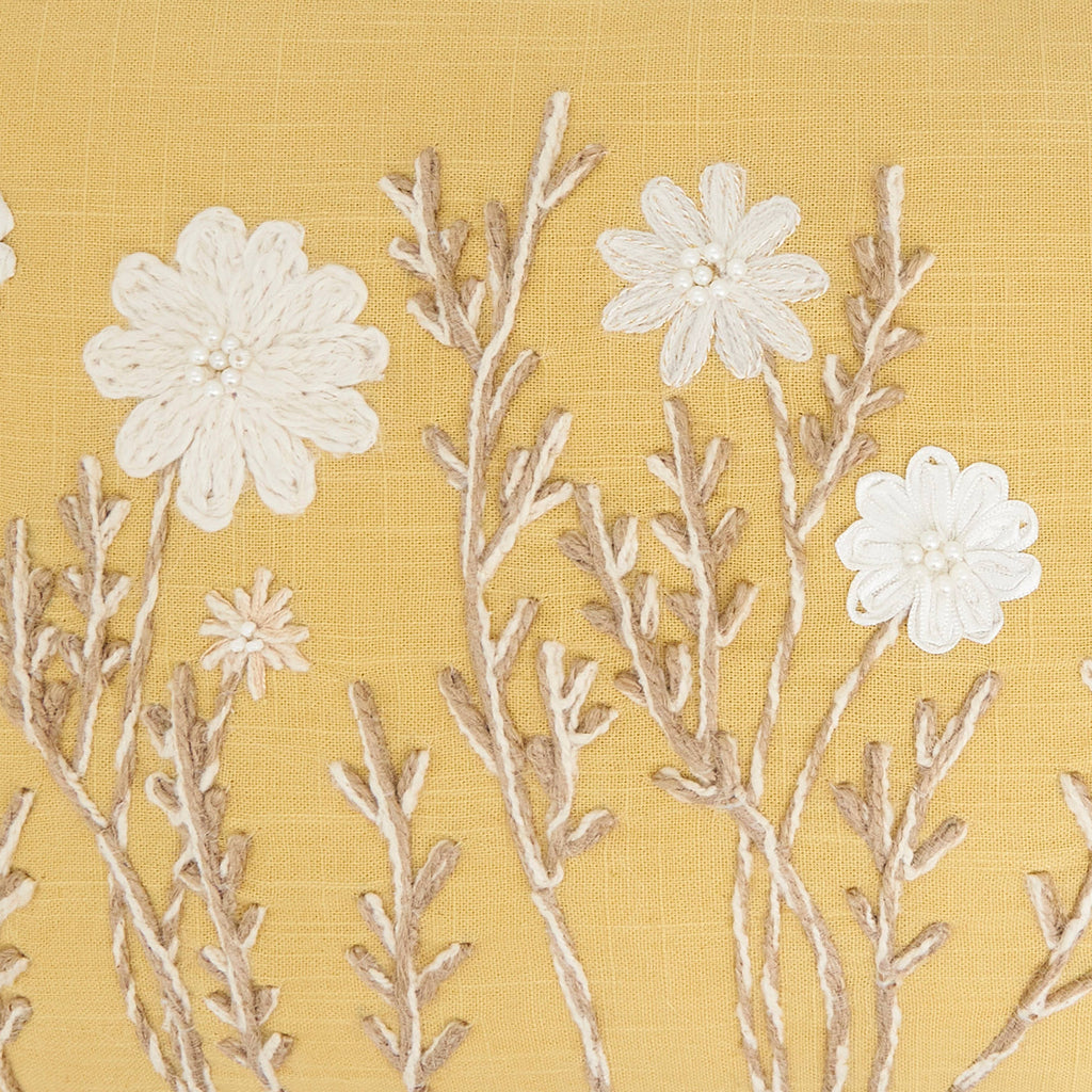 Delicate Floral Pillow