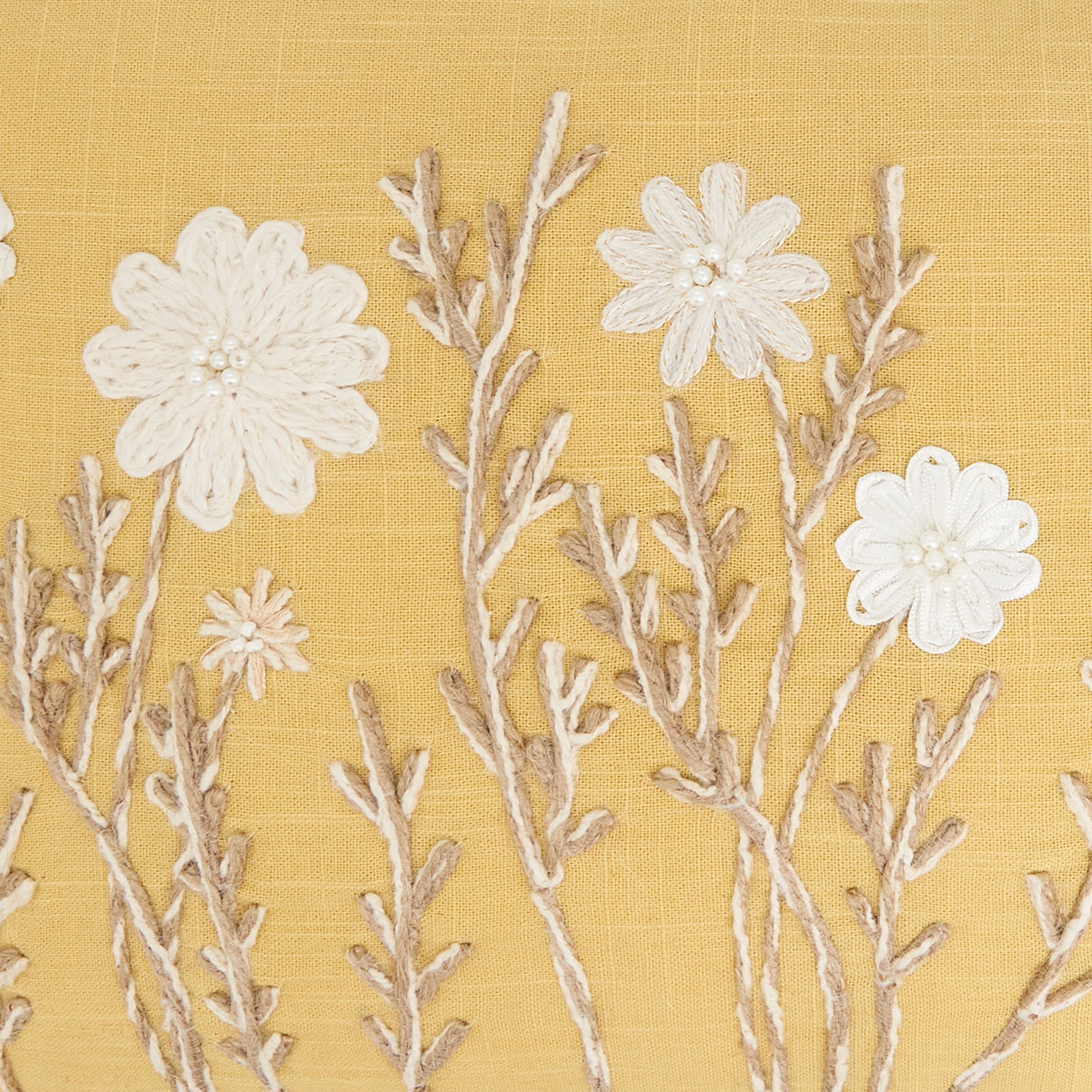 Delicate Floral Pillow