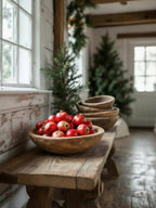 Found Dough Bowl Natural Lg