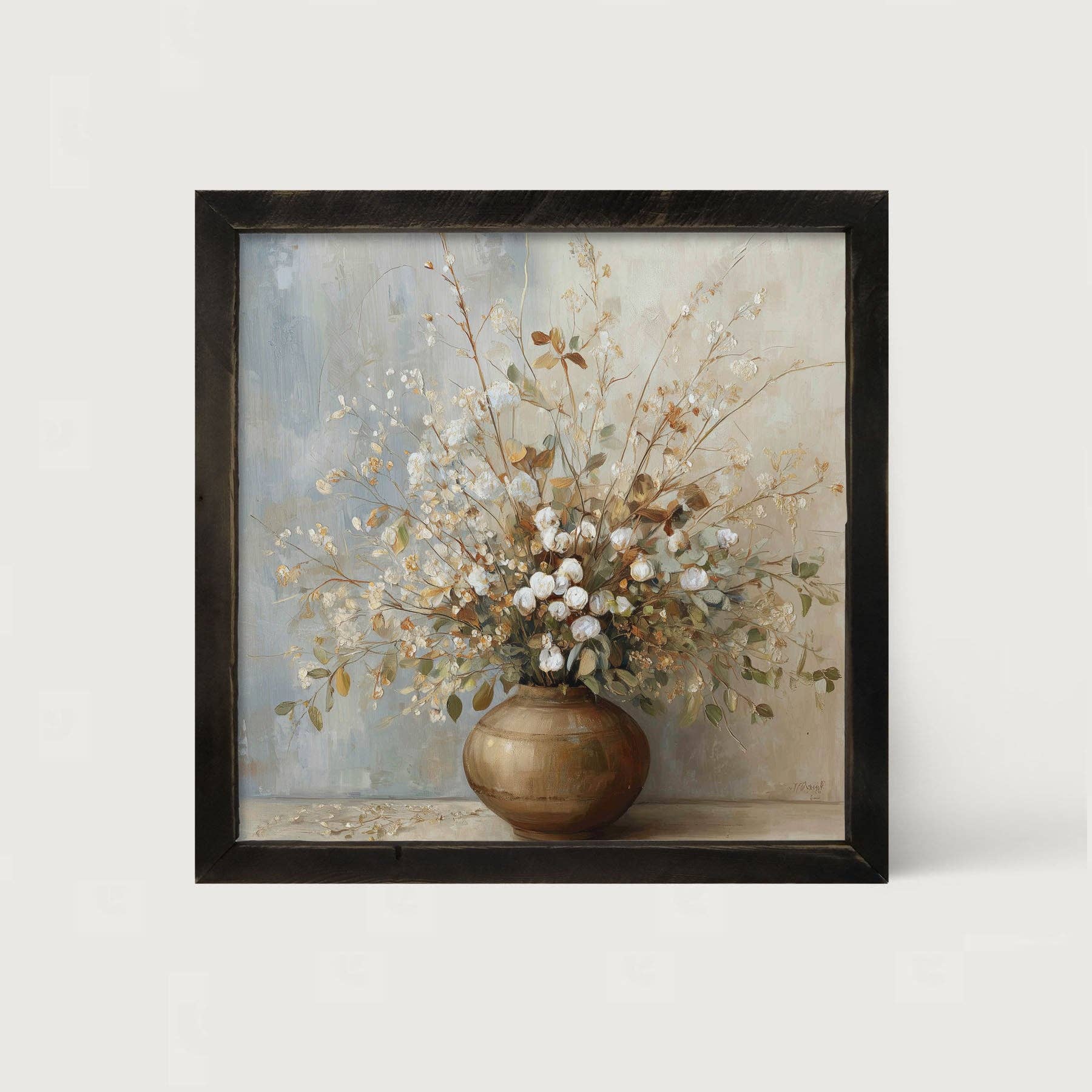 Copper Vase with Rustic Bouquet