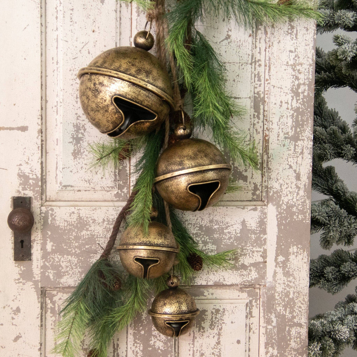 Hanging Jingle Bells, Antique Gold (PC)