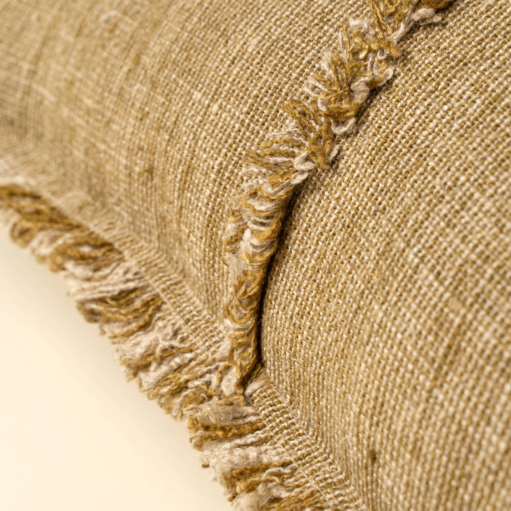 20x20 Annecy Linen Pillow, Olive