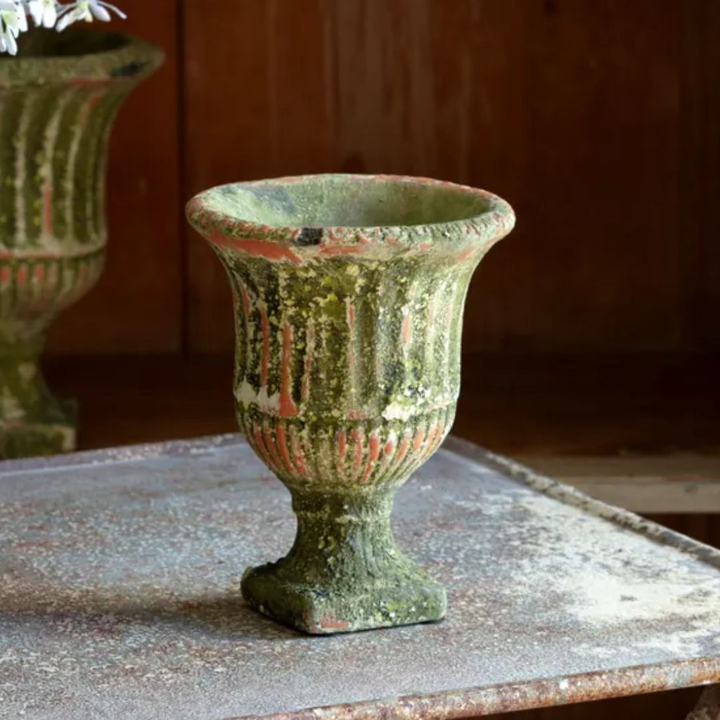 Aged Garden Urn - Small