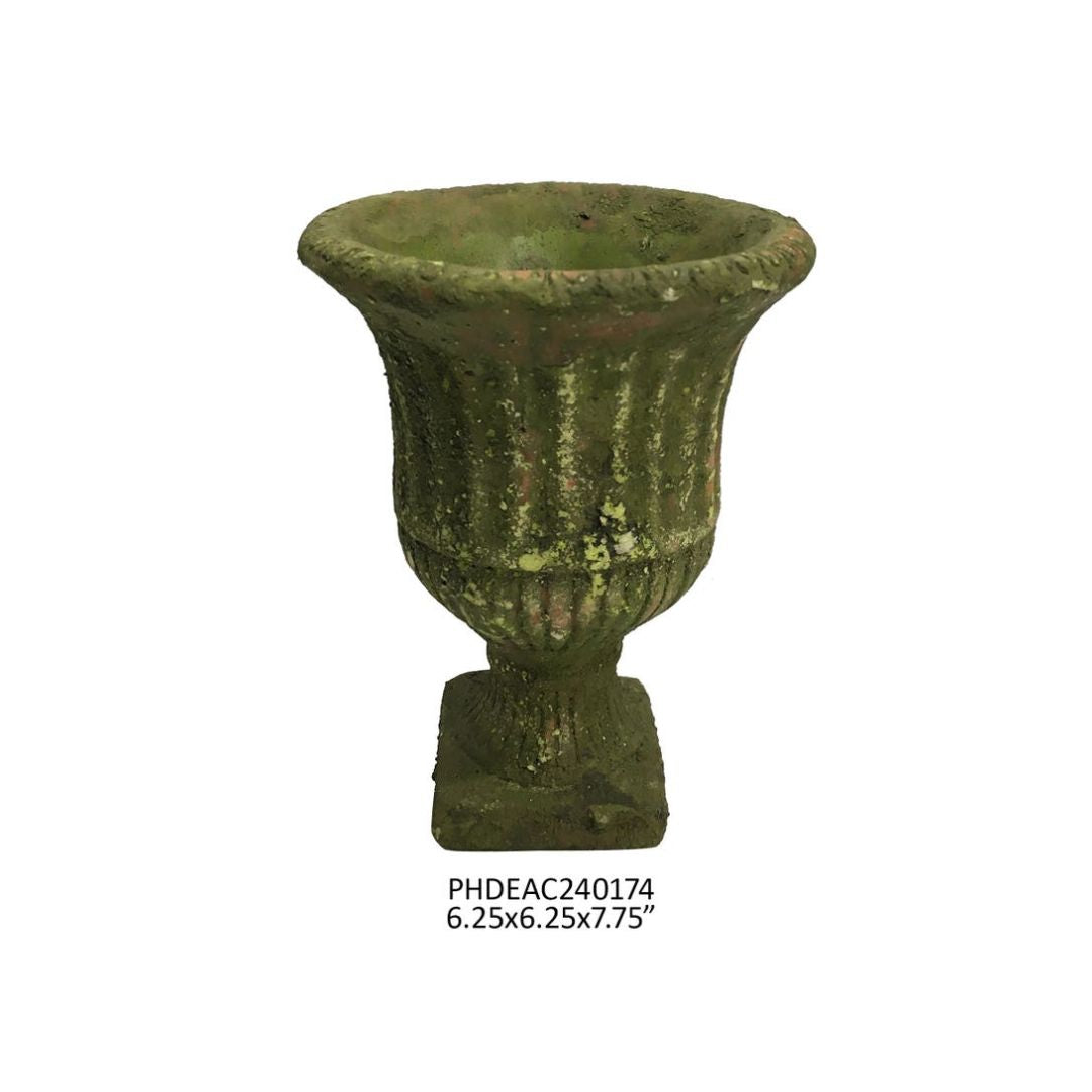 Aged Garden Urn - Small