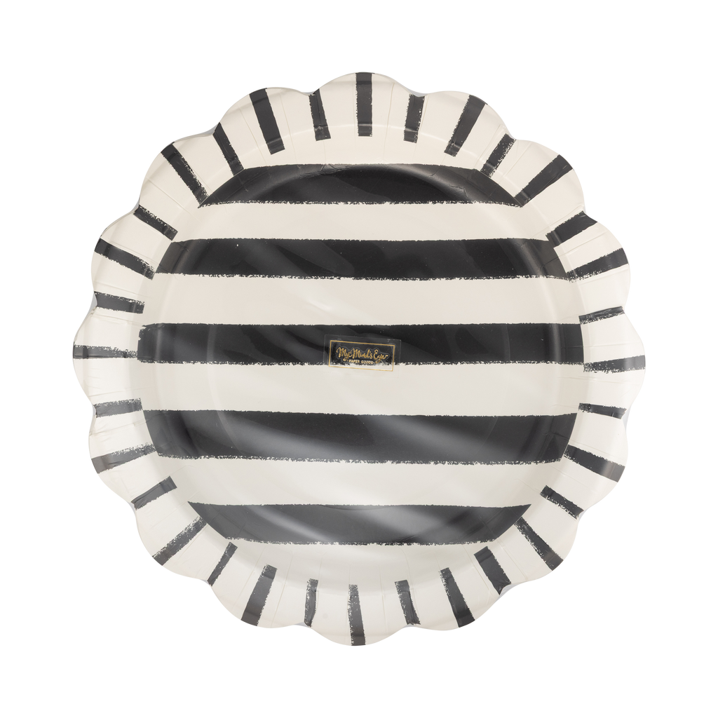 Halloween Sketchy Stripes 11" Plate