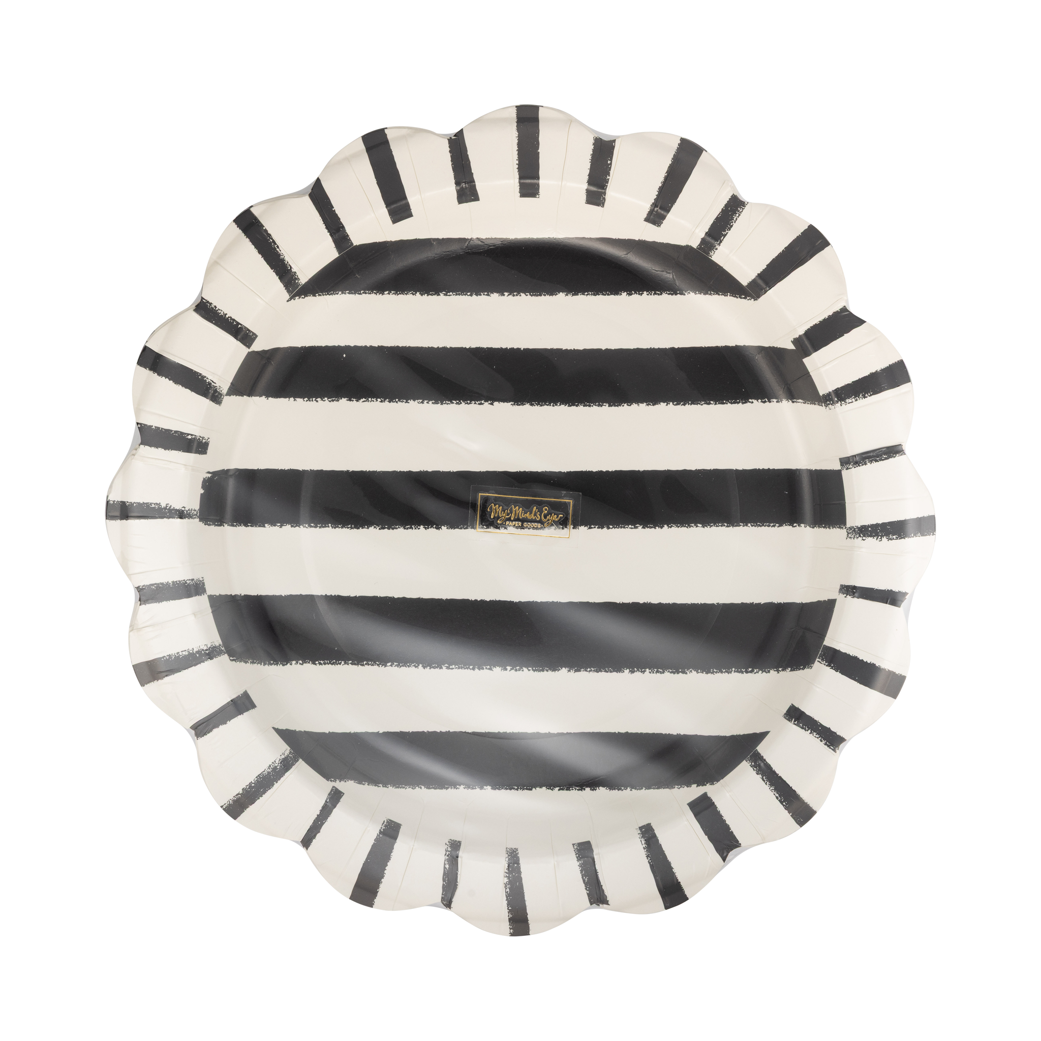 Halloween Sketchy Stripes 11" Plate