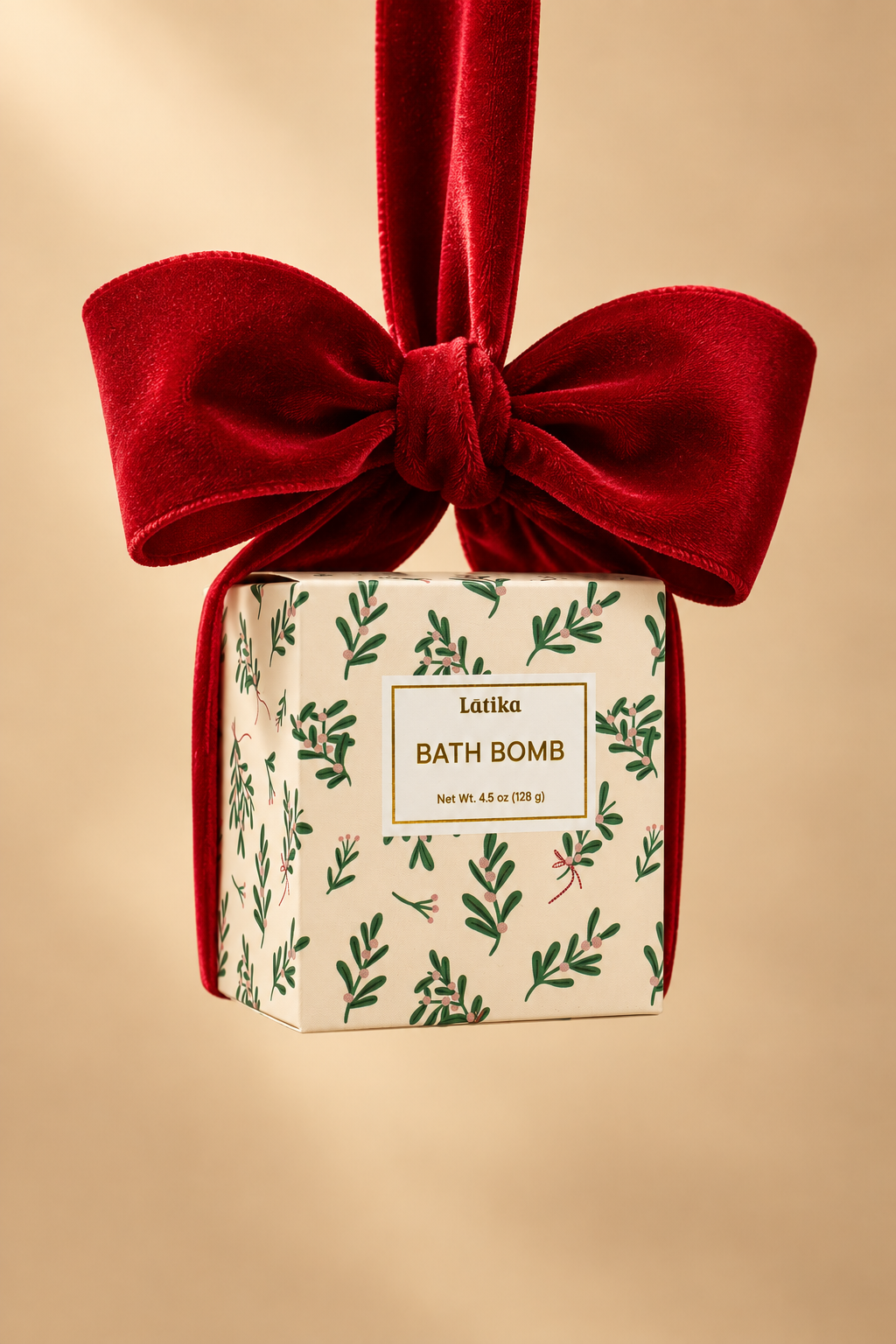 Holly Christmas Bath Bomb