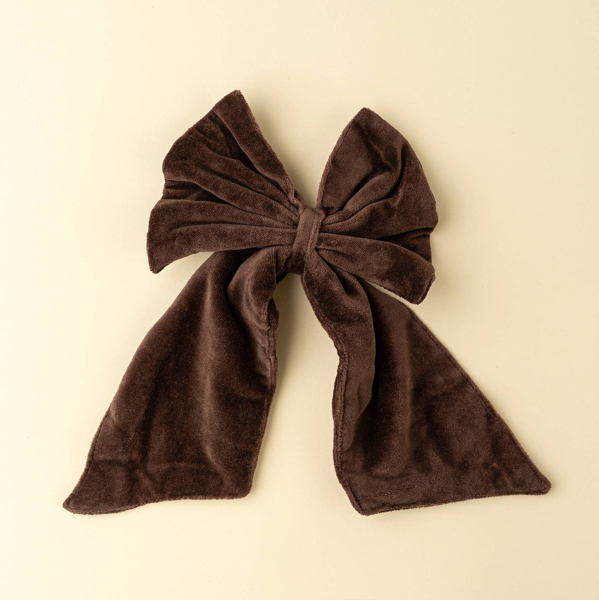 Velvet Bow Clip Clove