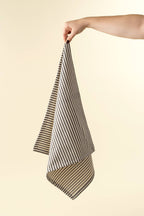 Black Ticking Napkins S/4