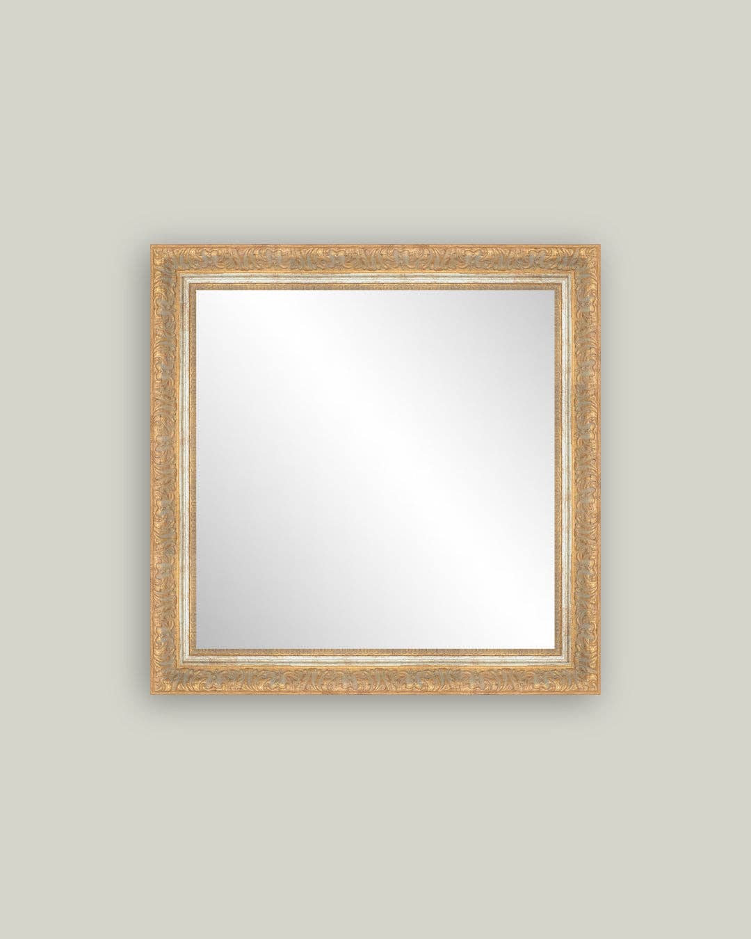 Copper Gold Framed Mirror