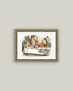 Tea Party with the Mad Hatter Framed Antique Art