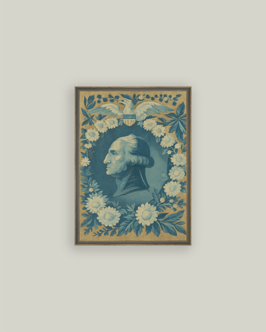 Portrait Wreathed in Blue