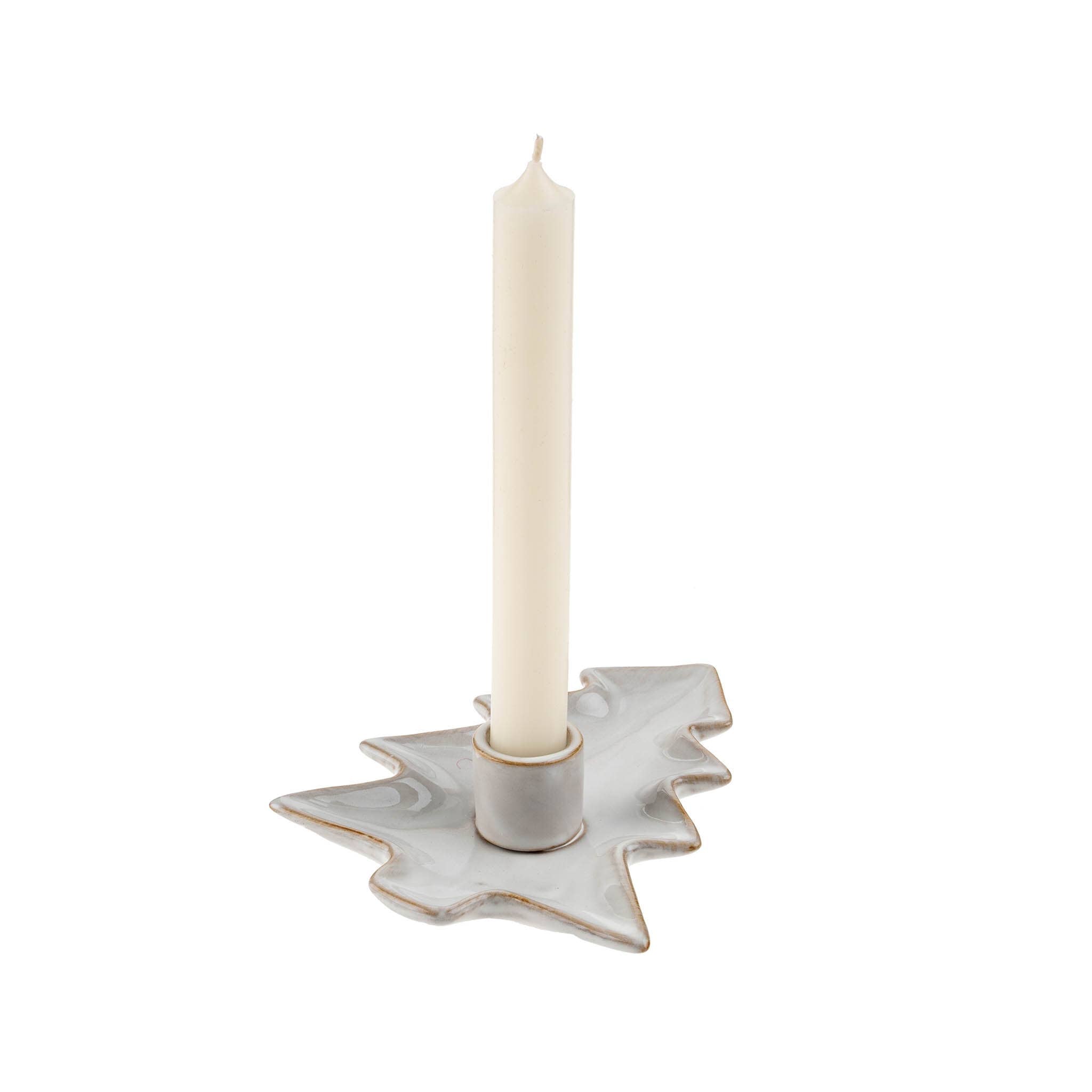 Tree Candle Holder - White
