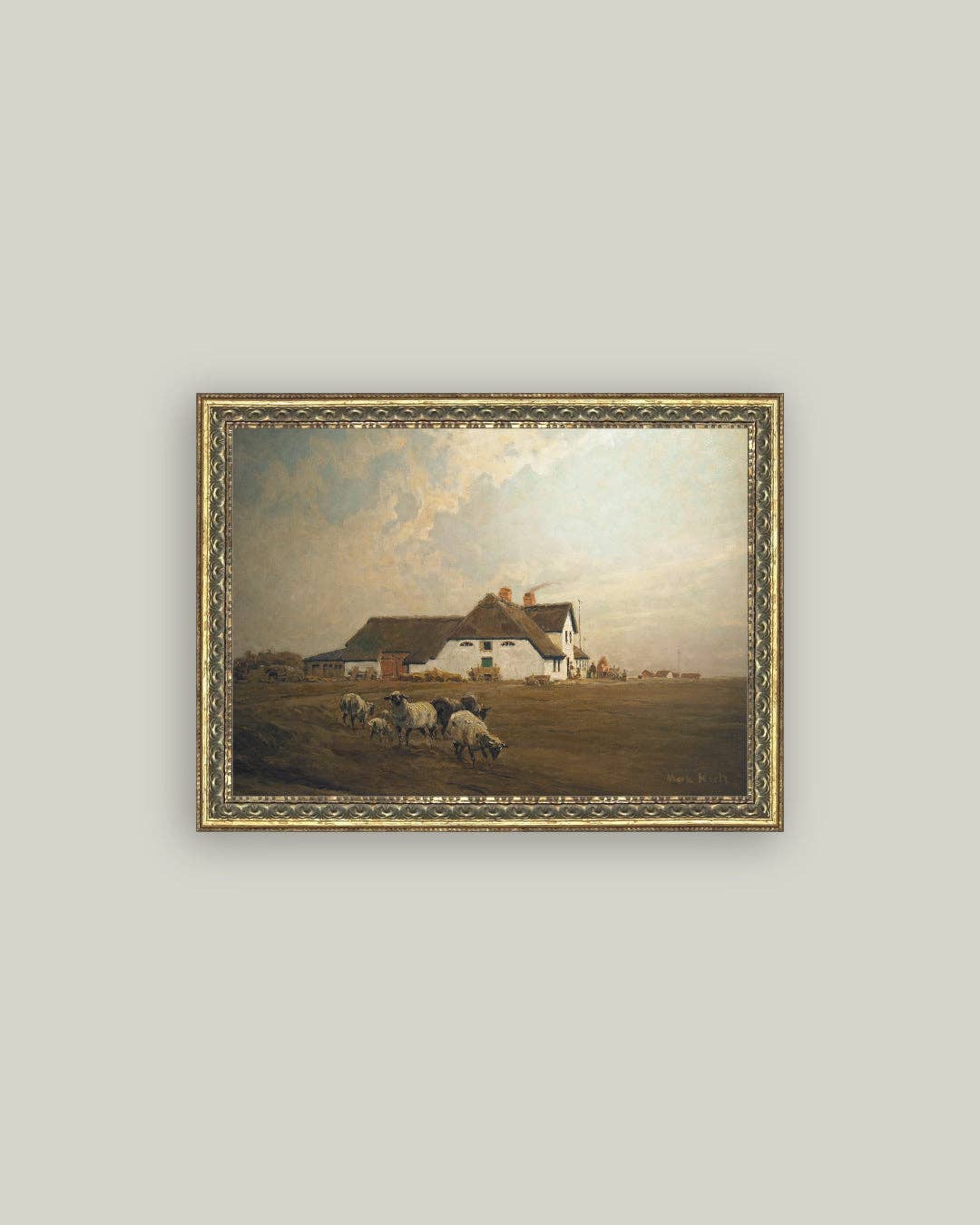 Farmhouse - East Frisia Framed Antique Art