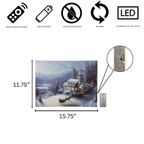 Winter Sleigh Ride Lighted Wall Art