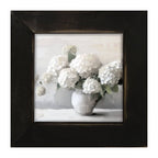 White Vase of Hydrangeas