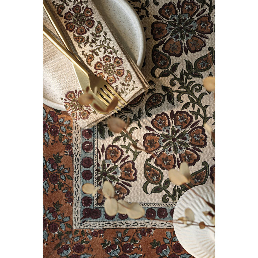 Elysian Block Print Napkins Set/4