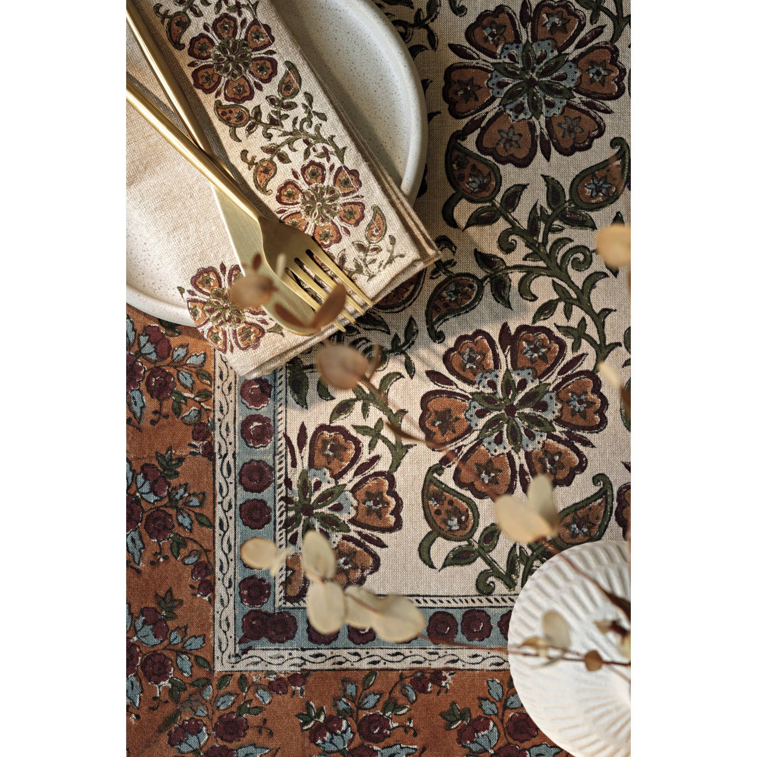 Elysian Block Print Napkins Set/4